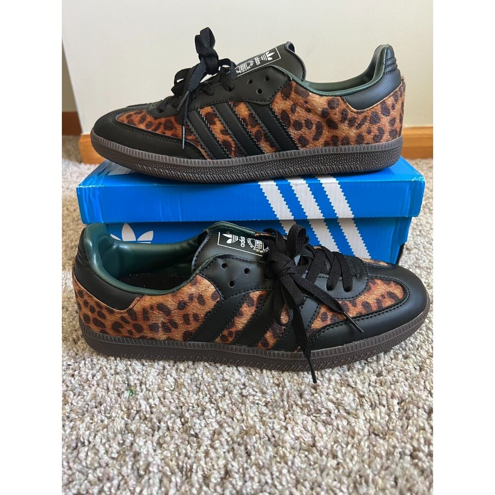 Adidas Originals Samba OG W Cheetah Pack Collegiate Green JI2735 Women's 10 - Picture 6 of 13